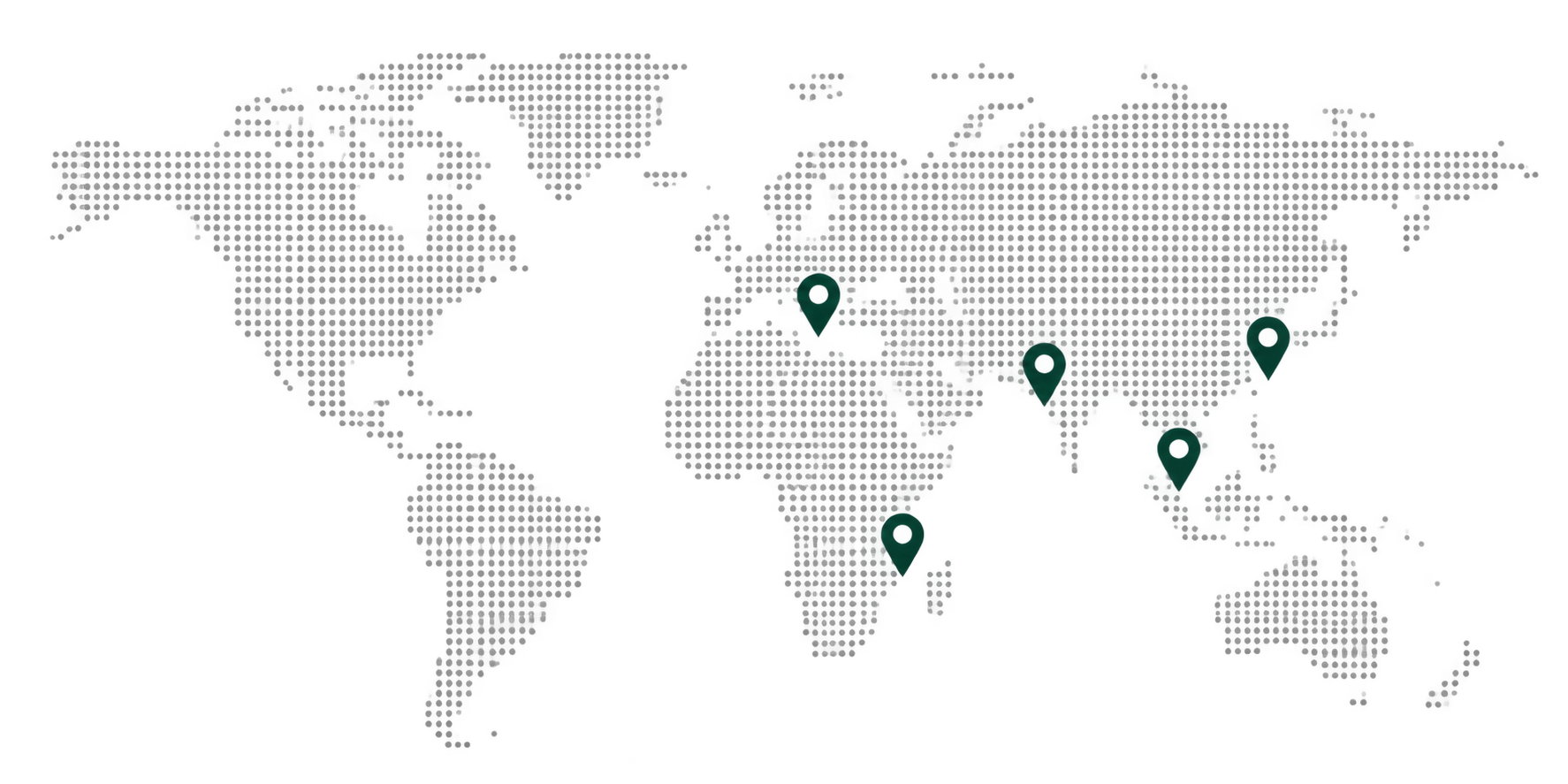Emertech market footprint map